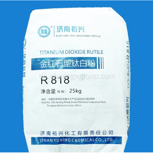 Rutil-Titandioxid-Yuxing-Marke R818 R838 R878